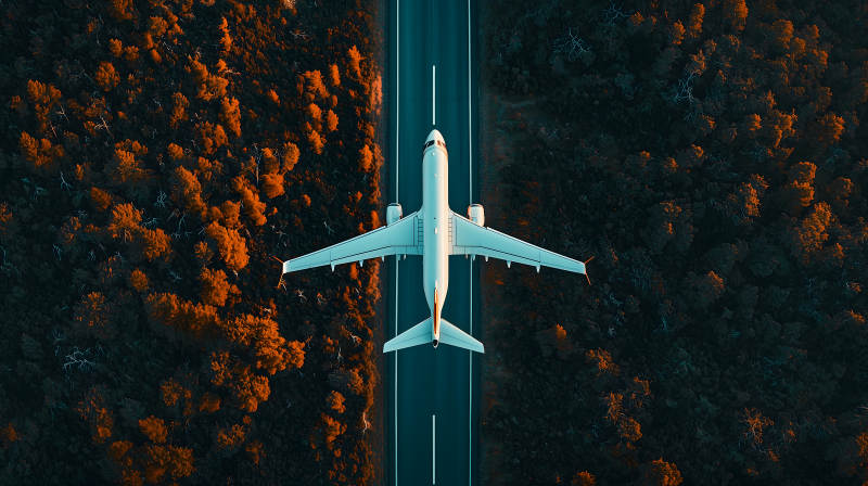 森林跑道上的雄鹰图片