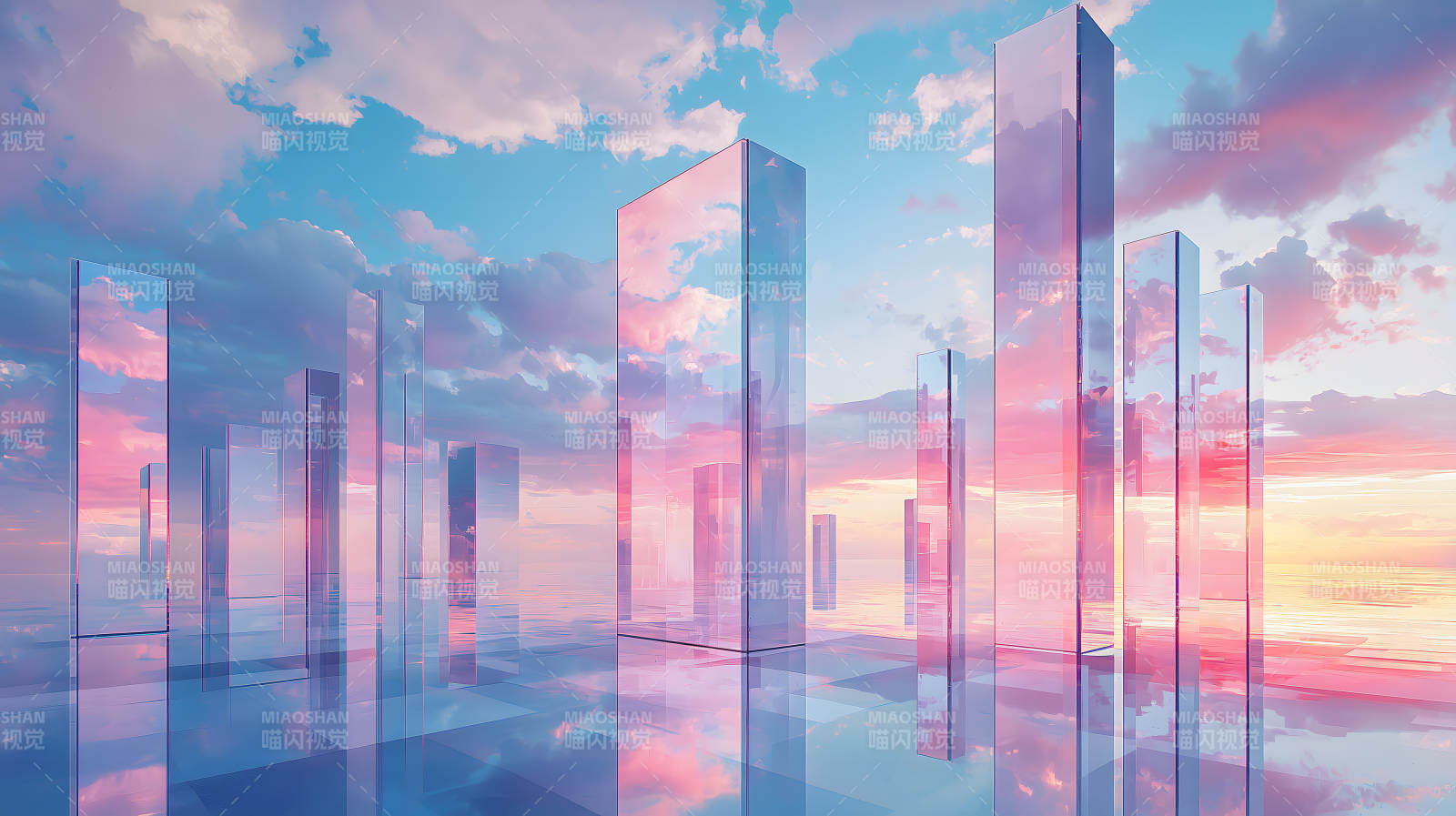 云端之境的镜面空间图片