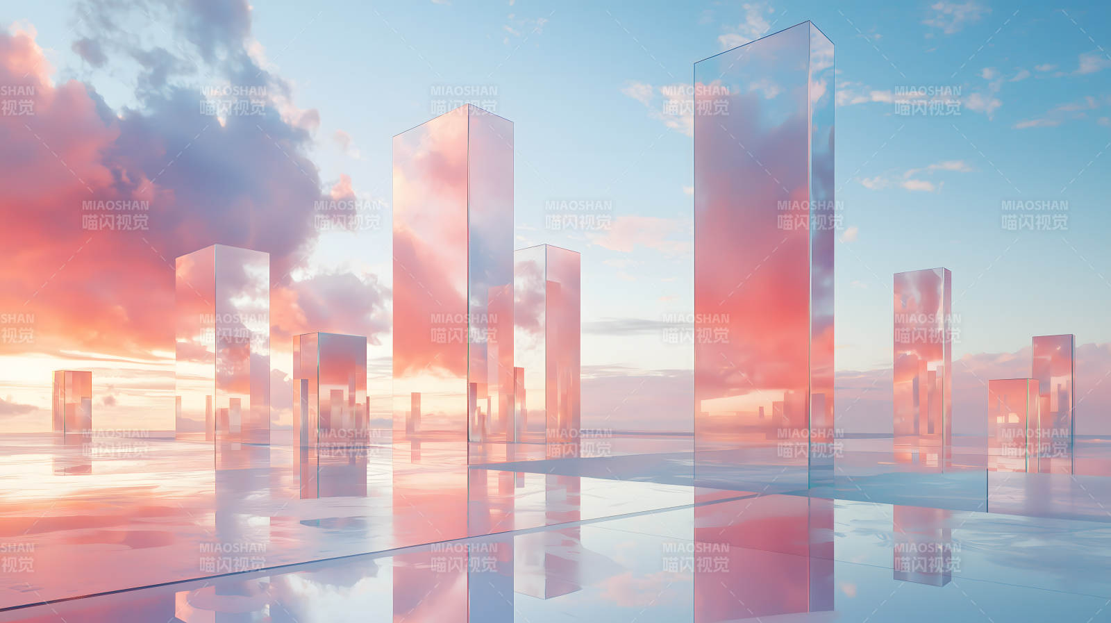 云端之境的镜面空间图片