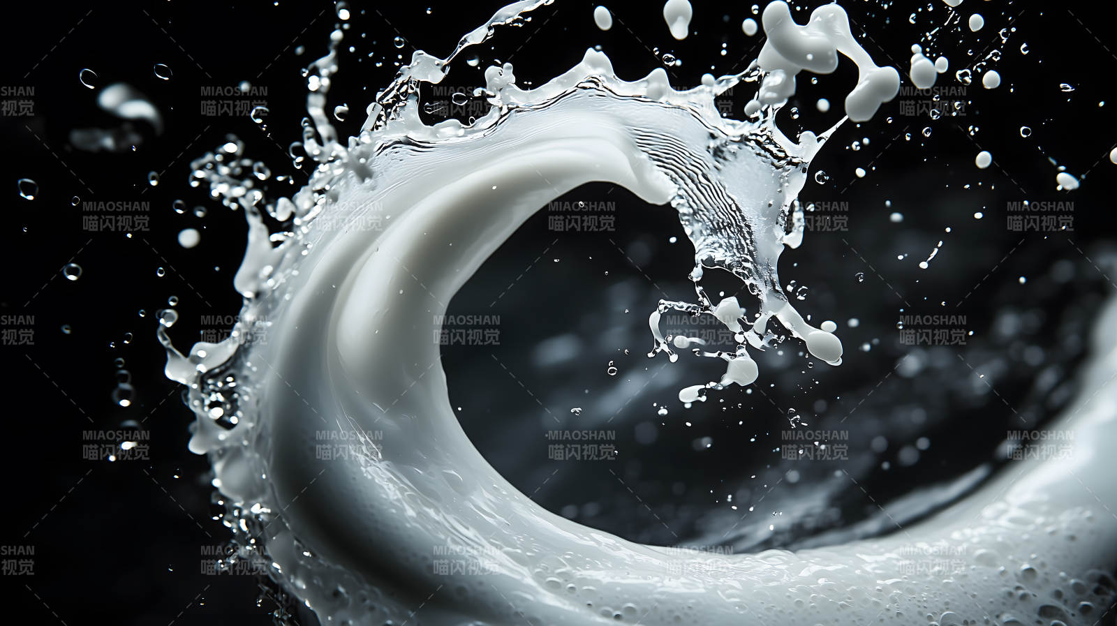 牛奶飞溅的瞬间艺术图片