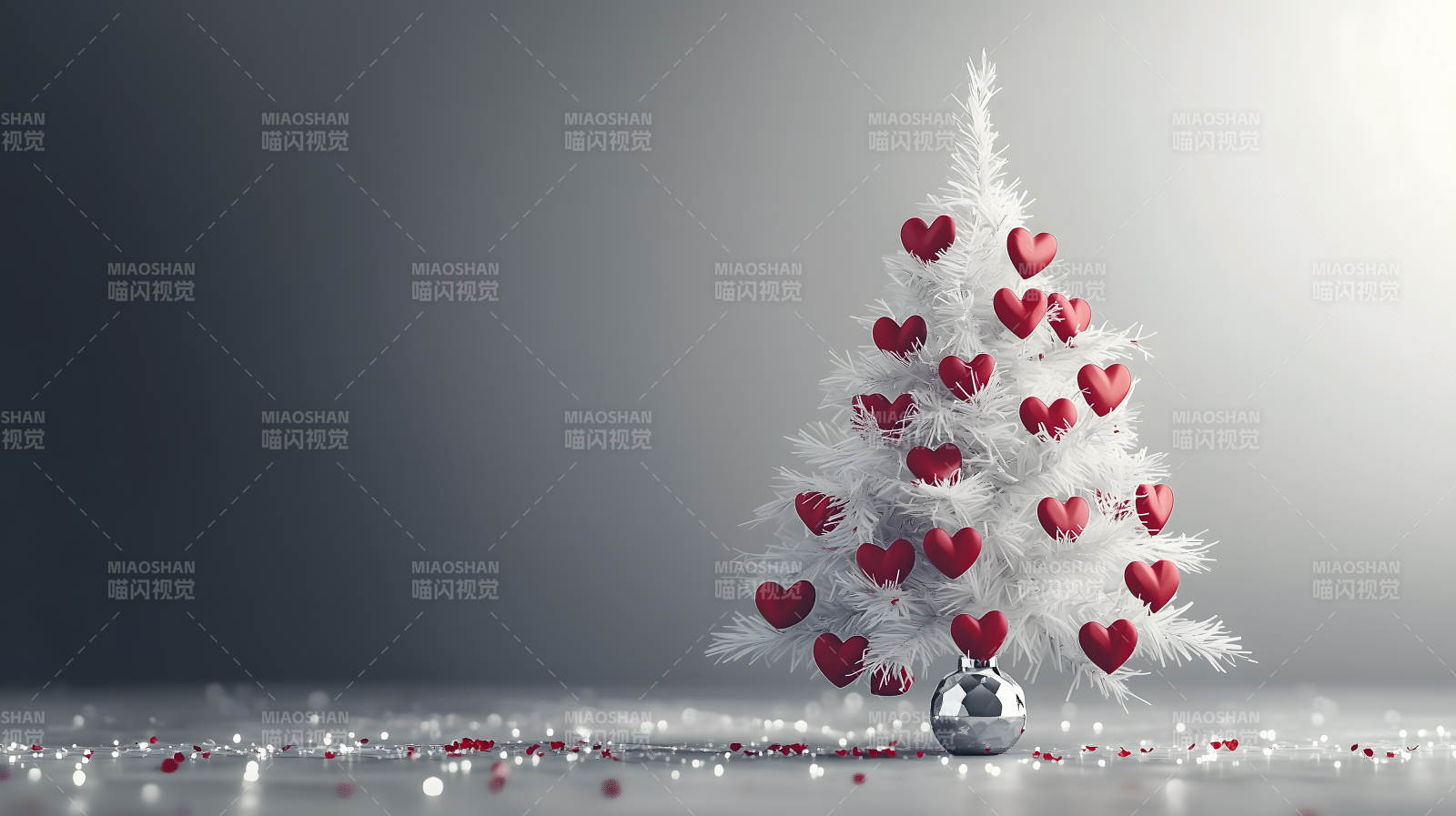 爱心点缀的冬日暖意图片