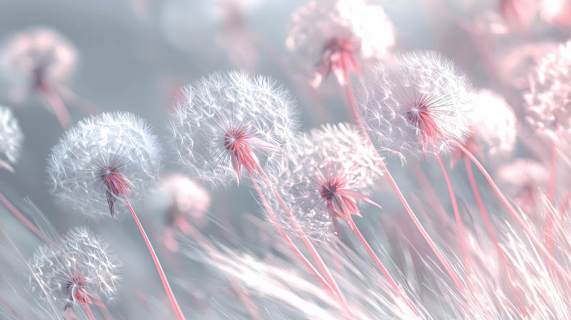 蒲公英的轻盈絮语图片