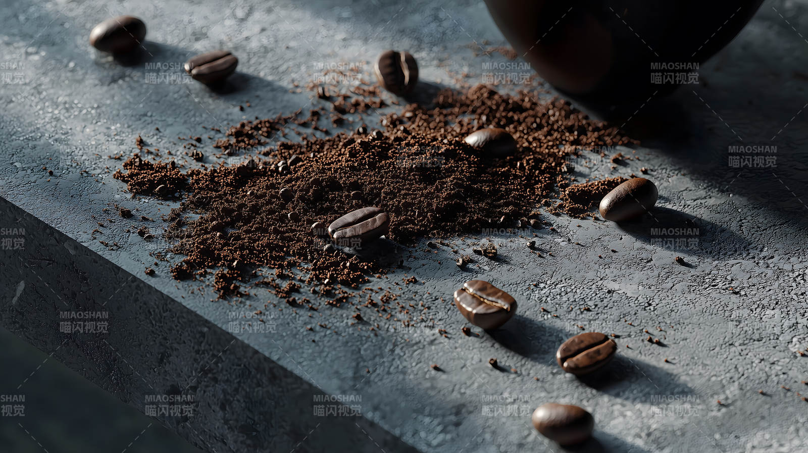 醇香咖啡的自然意境图片