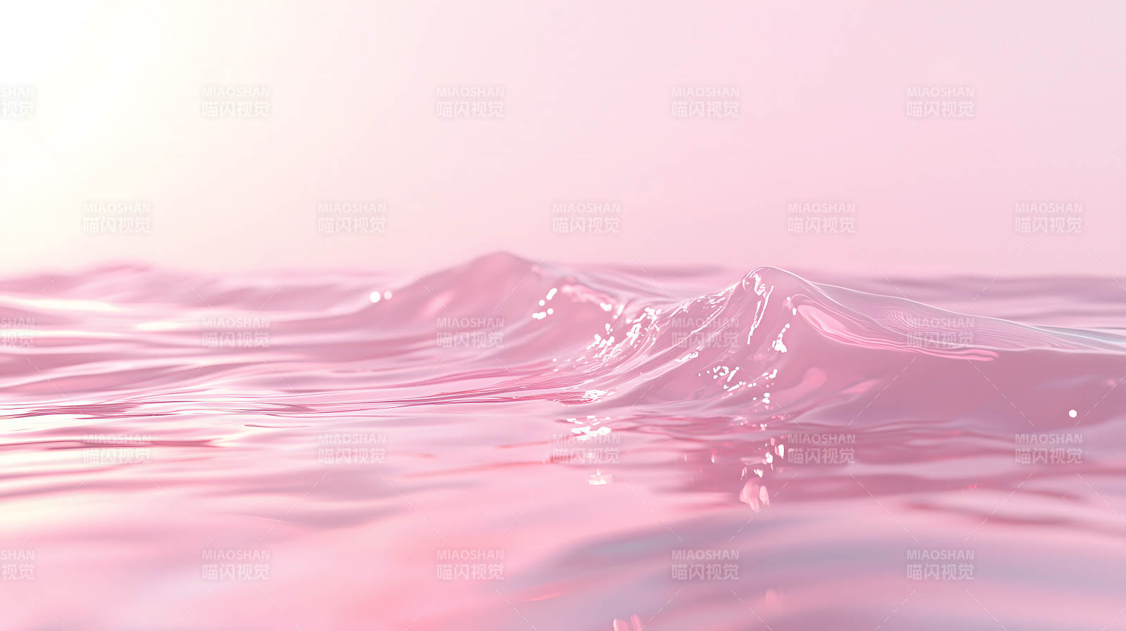 粉色梦幻水波光影图片