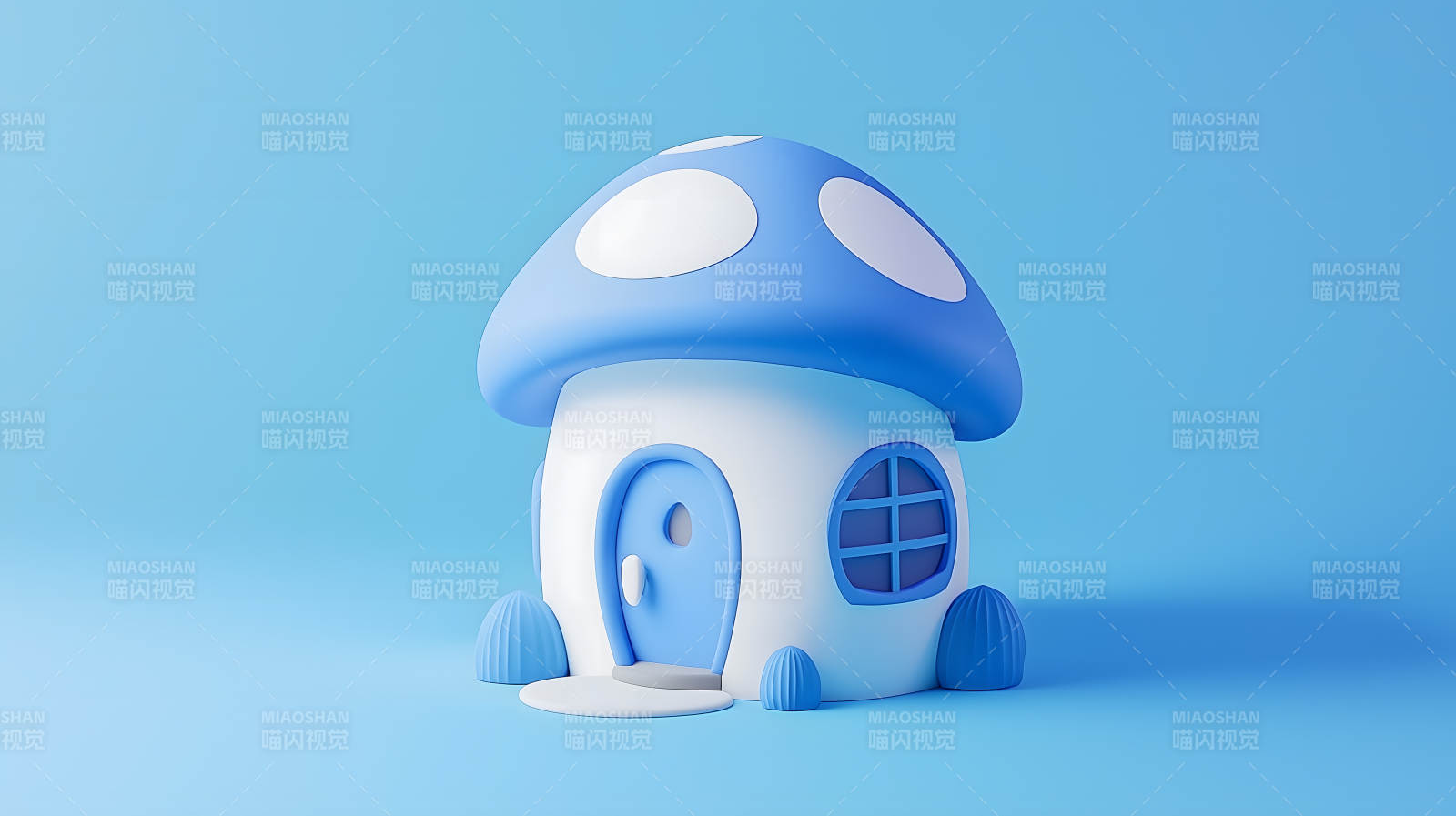 蘑菇小屋的童话梦境图片