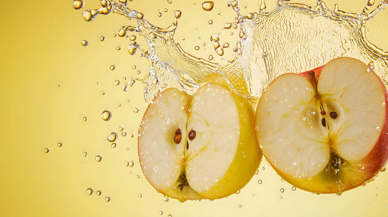 红苹果的清爽一刻图片