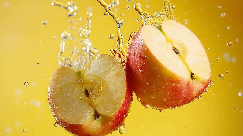 红苹果的清爽一刻图片