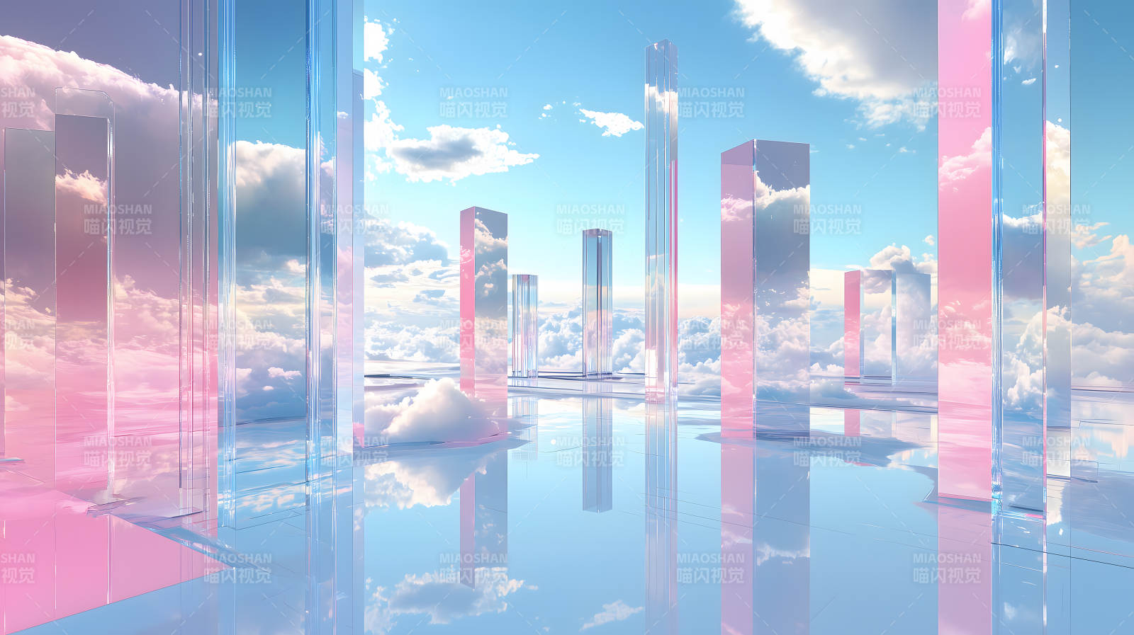 云端之境的镜面空间图片
