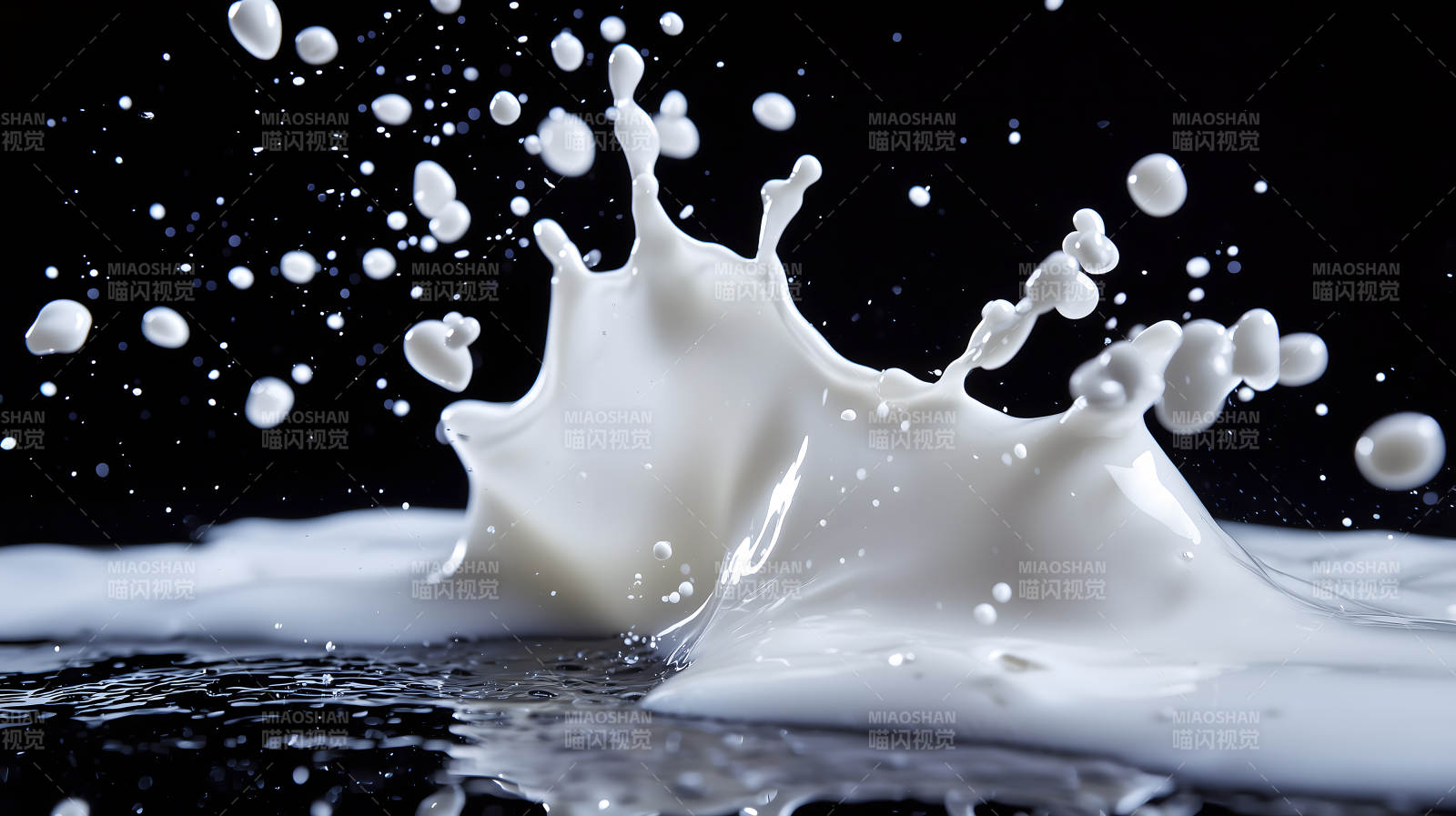 牛奶飞溅的瞬间艺术图片
