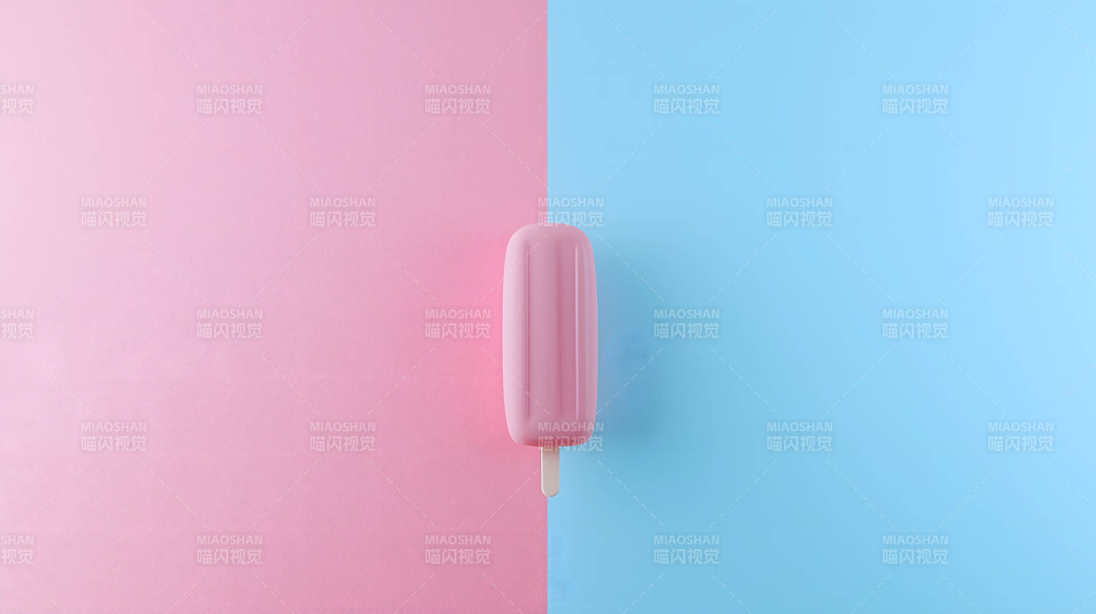 夏日清凉双色冰淇淋图片