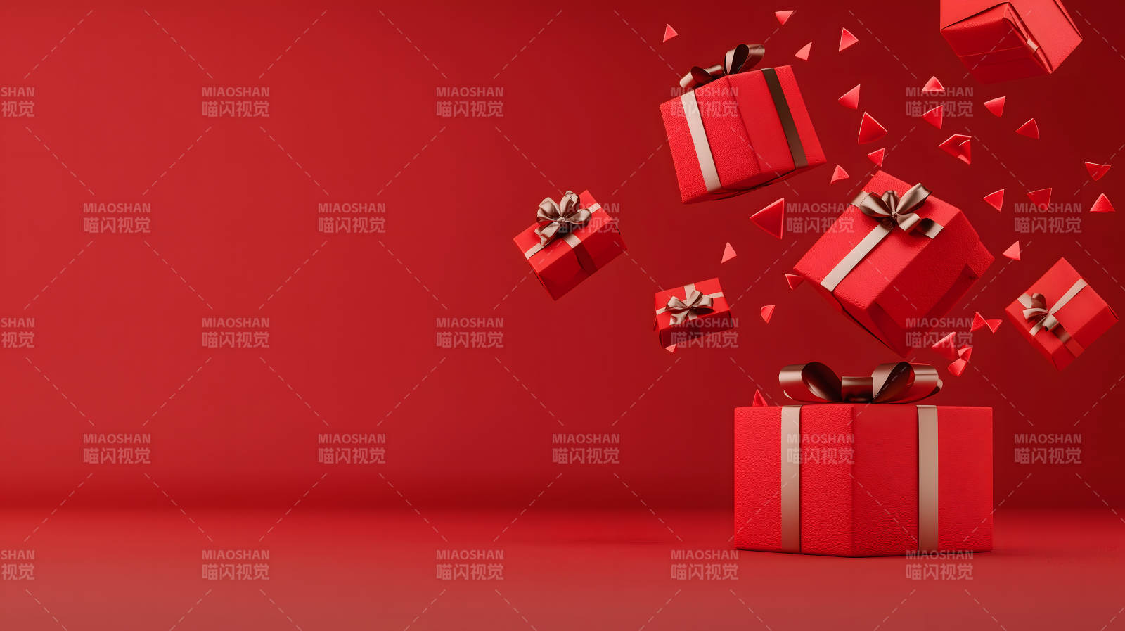 节日礼物的惊喜降临图片