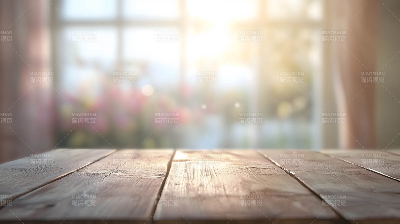 咖啡厅的木质桌面一角图片