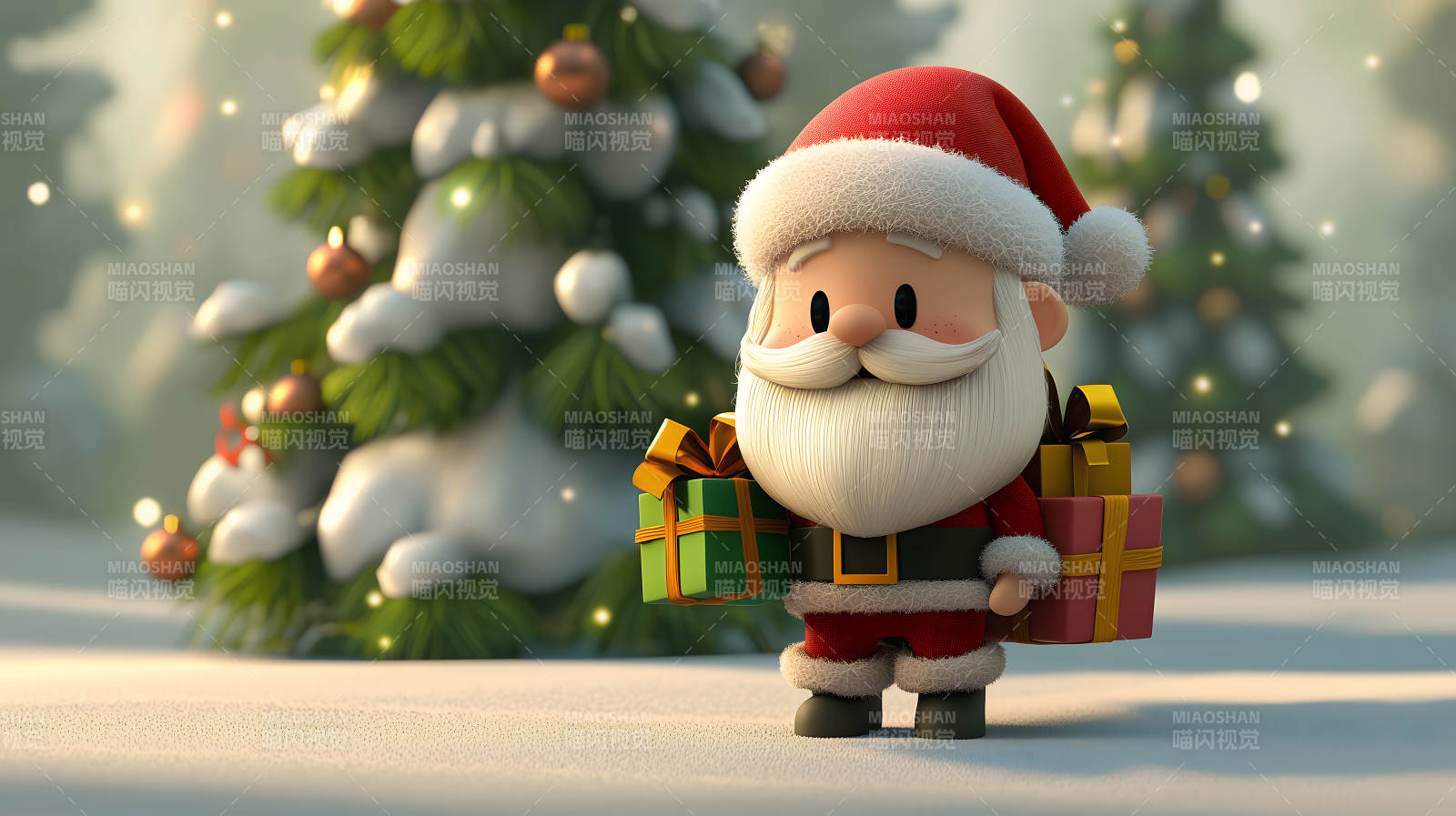 圣诞萌趣礼物派送图片