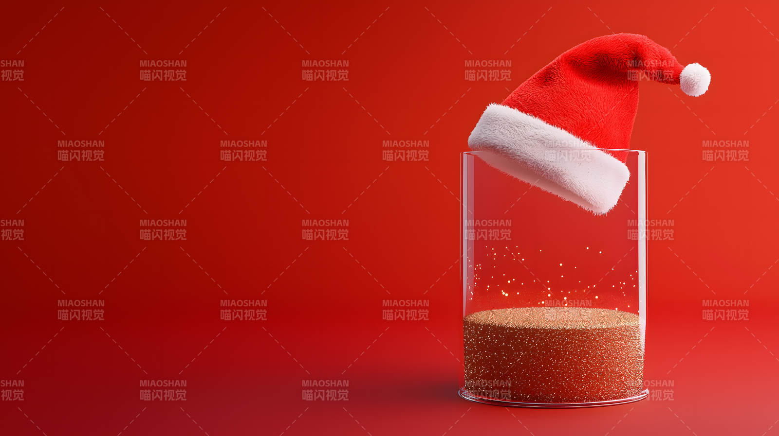 圣诞帽下的惊喜图片