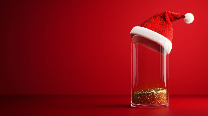 圣诞帽下的惊喜图片