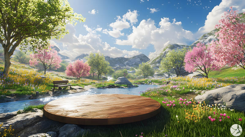 春日山间秘境图片