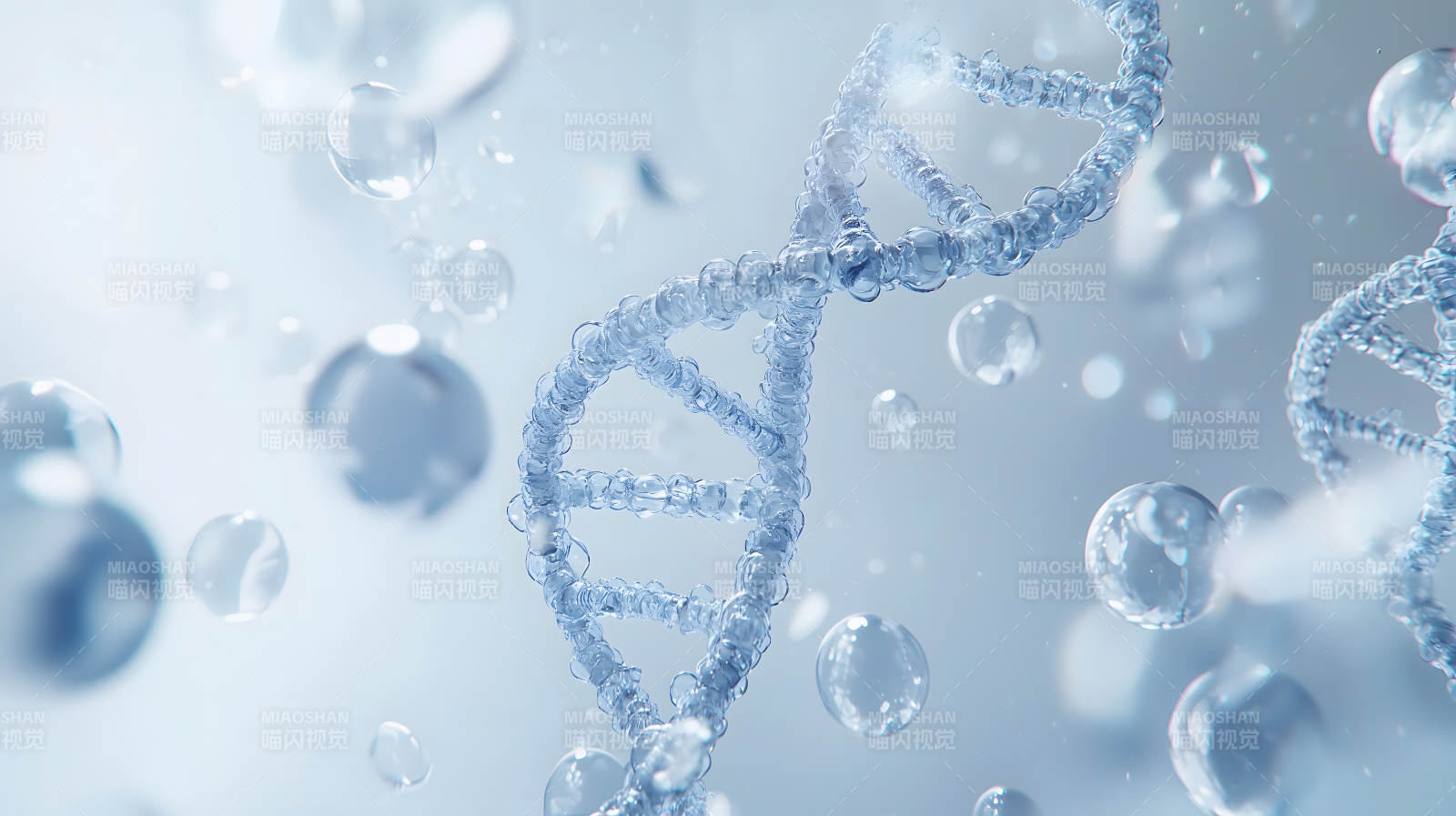 DNA双螺旋的微观世界图片