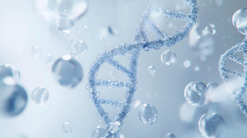 DNA双螺旋的微观世界图片