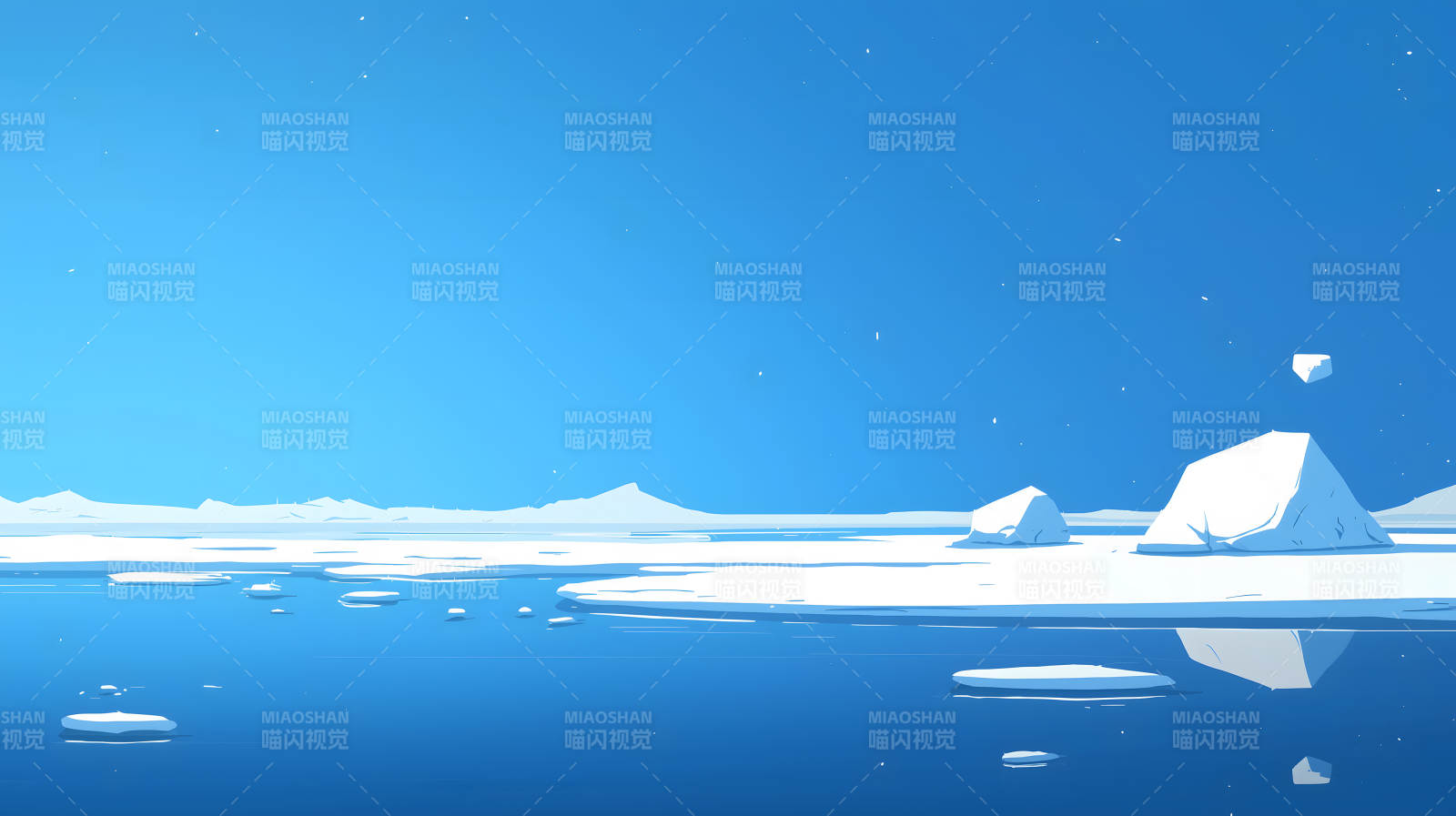 冰山一角的纯净世界图片