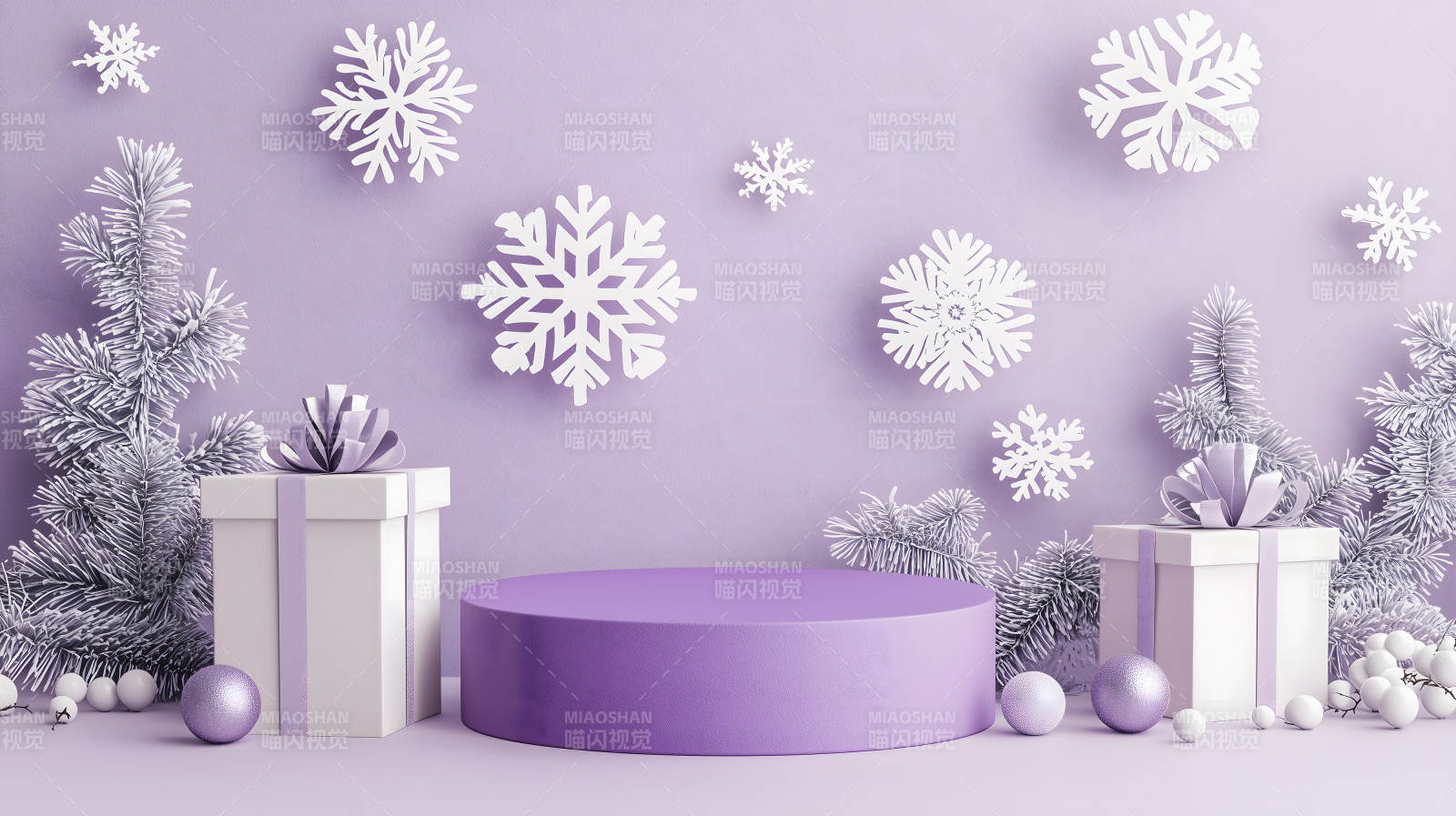 圣诞礼物的梦幻舞台图片