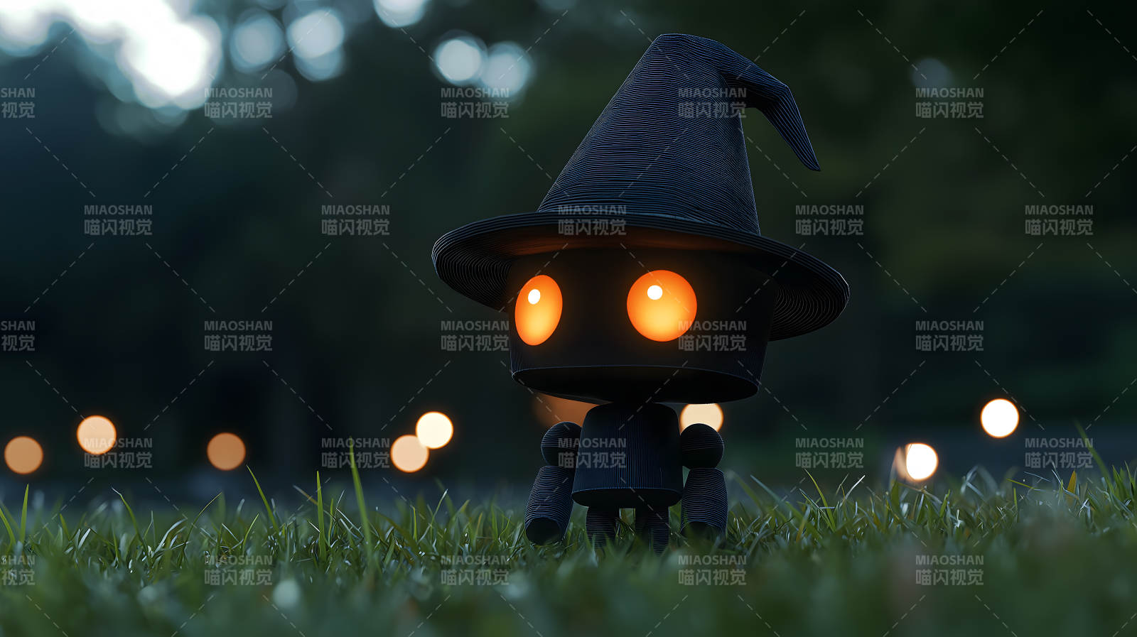 万圣节的萌趣魔师图片