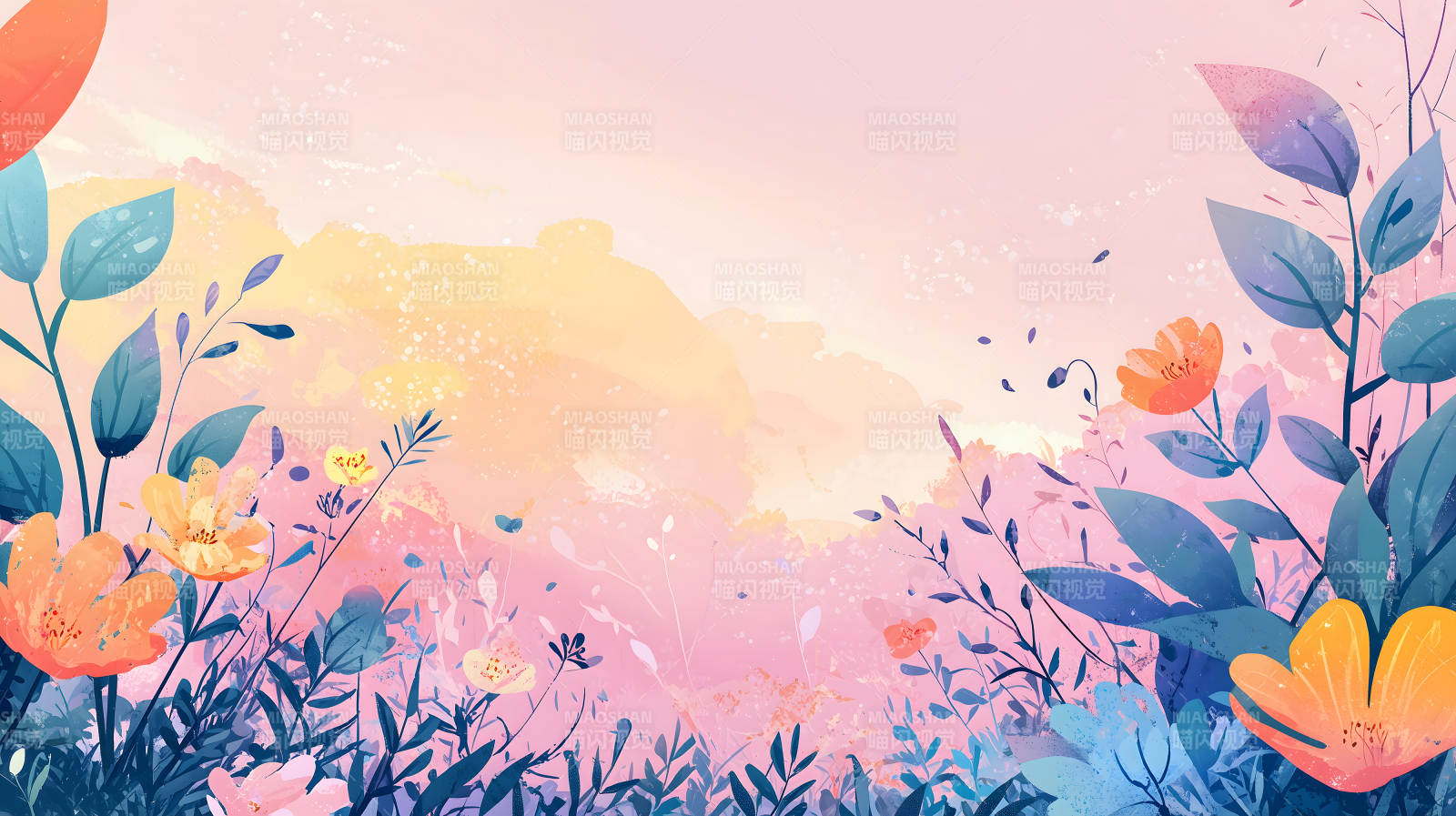 梦幻花园的色彩交响图片