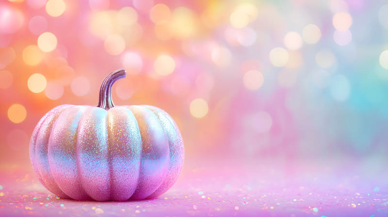 梦幻粉色南瓜闪耀图片