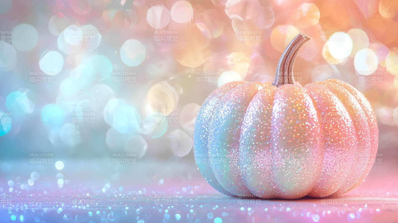 梦幻粉色南瓜闪耀图片