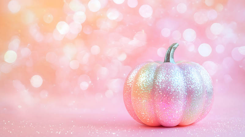 梦幻粉色南瓜闪耀图片