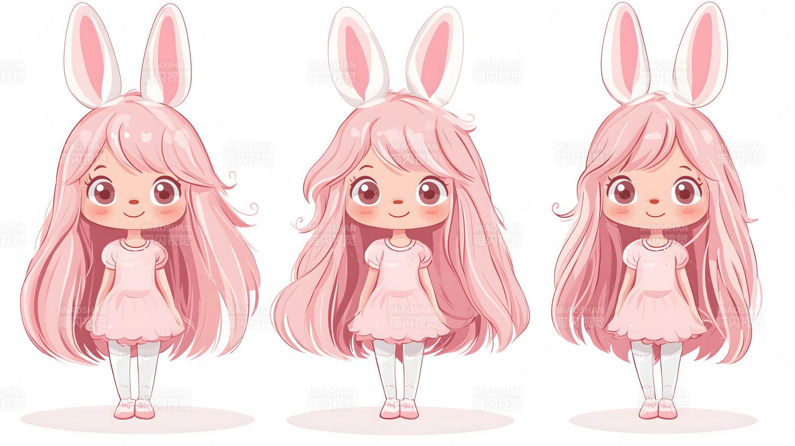 萌兔少女的梦幻世界图片