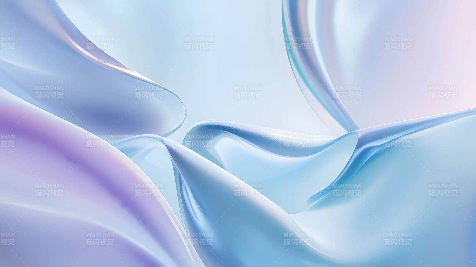 蓝紫渐变飘带图片