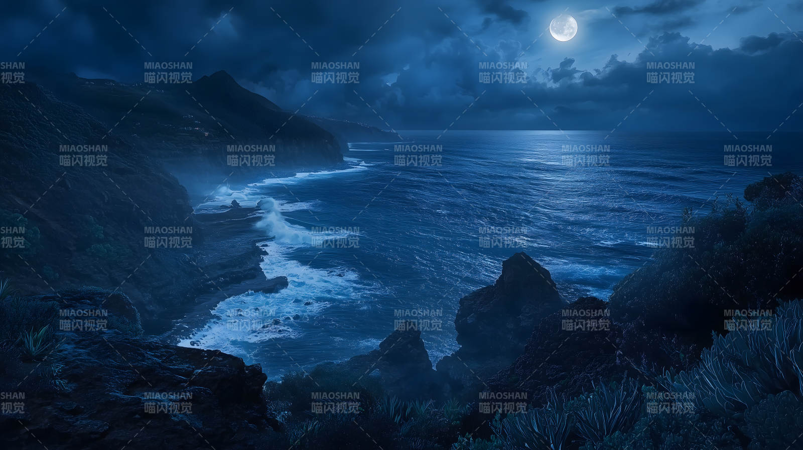 海崖光影海景图片