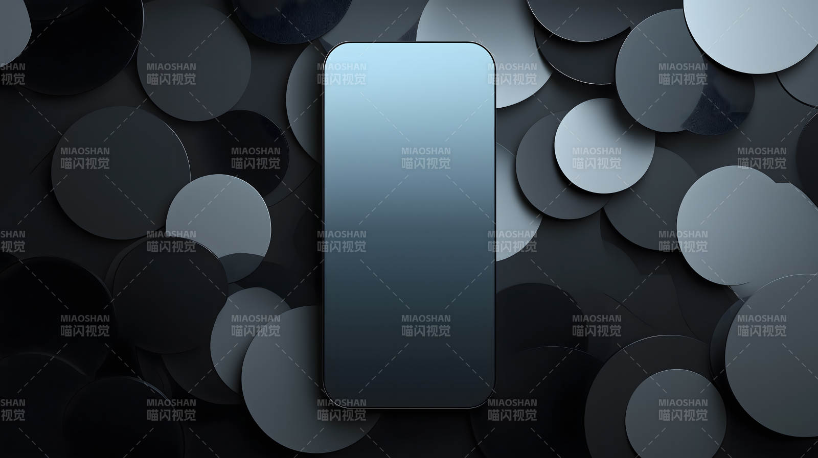 黑灰圆阵手机图片