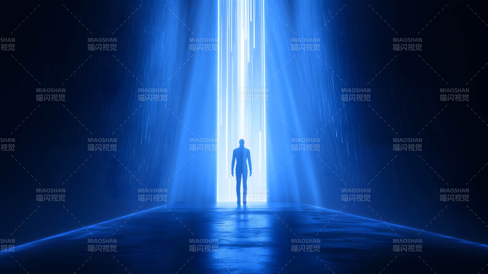 蓝光通道人影图片