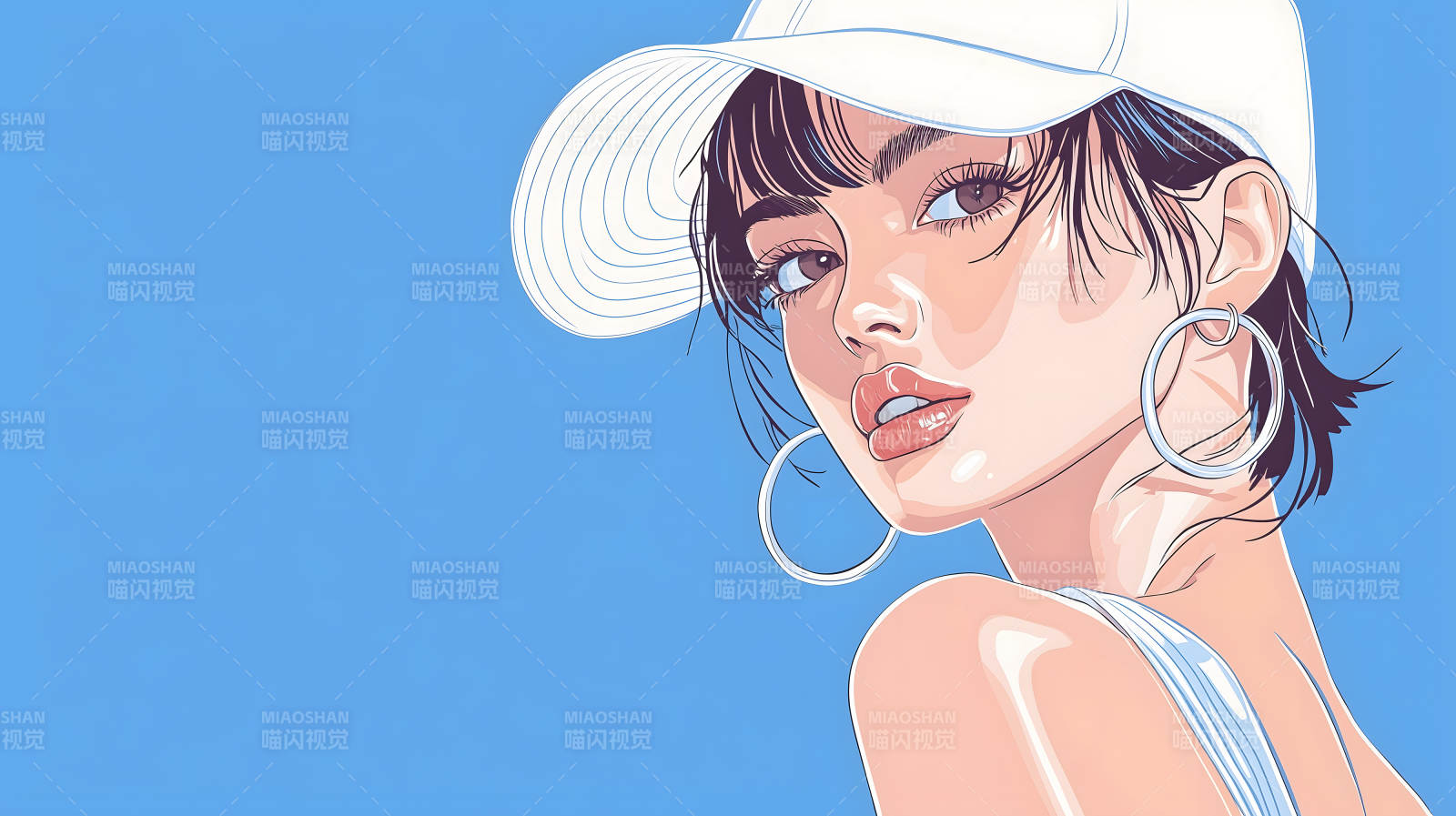 自信女性肖像图片