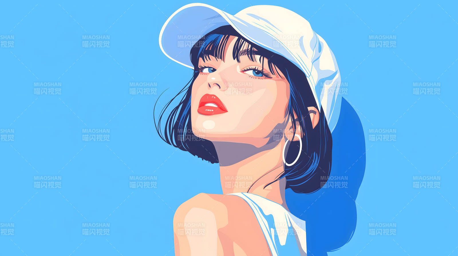 自信女性肖像图片