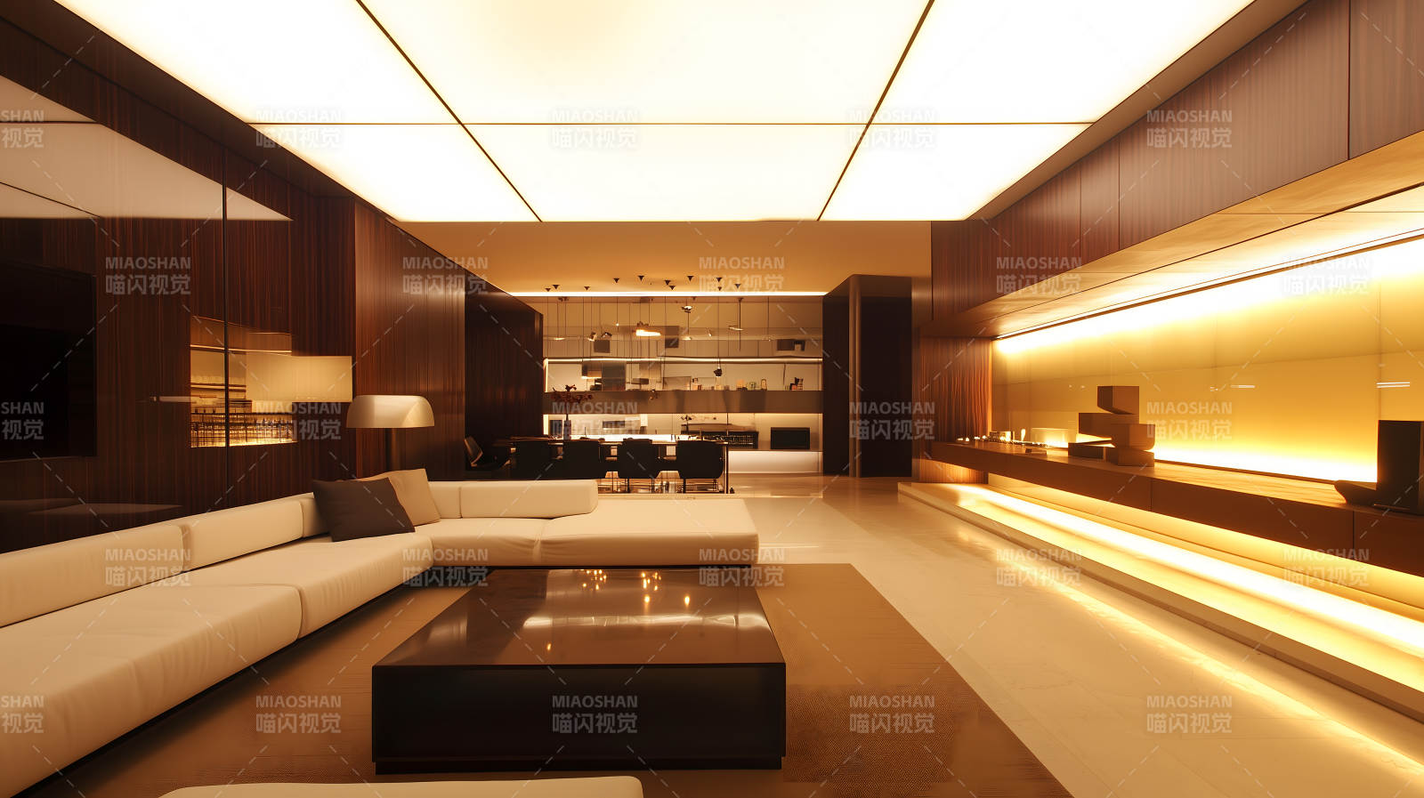 简约明亮现代风客厅空间图片