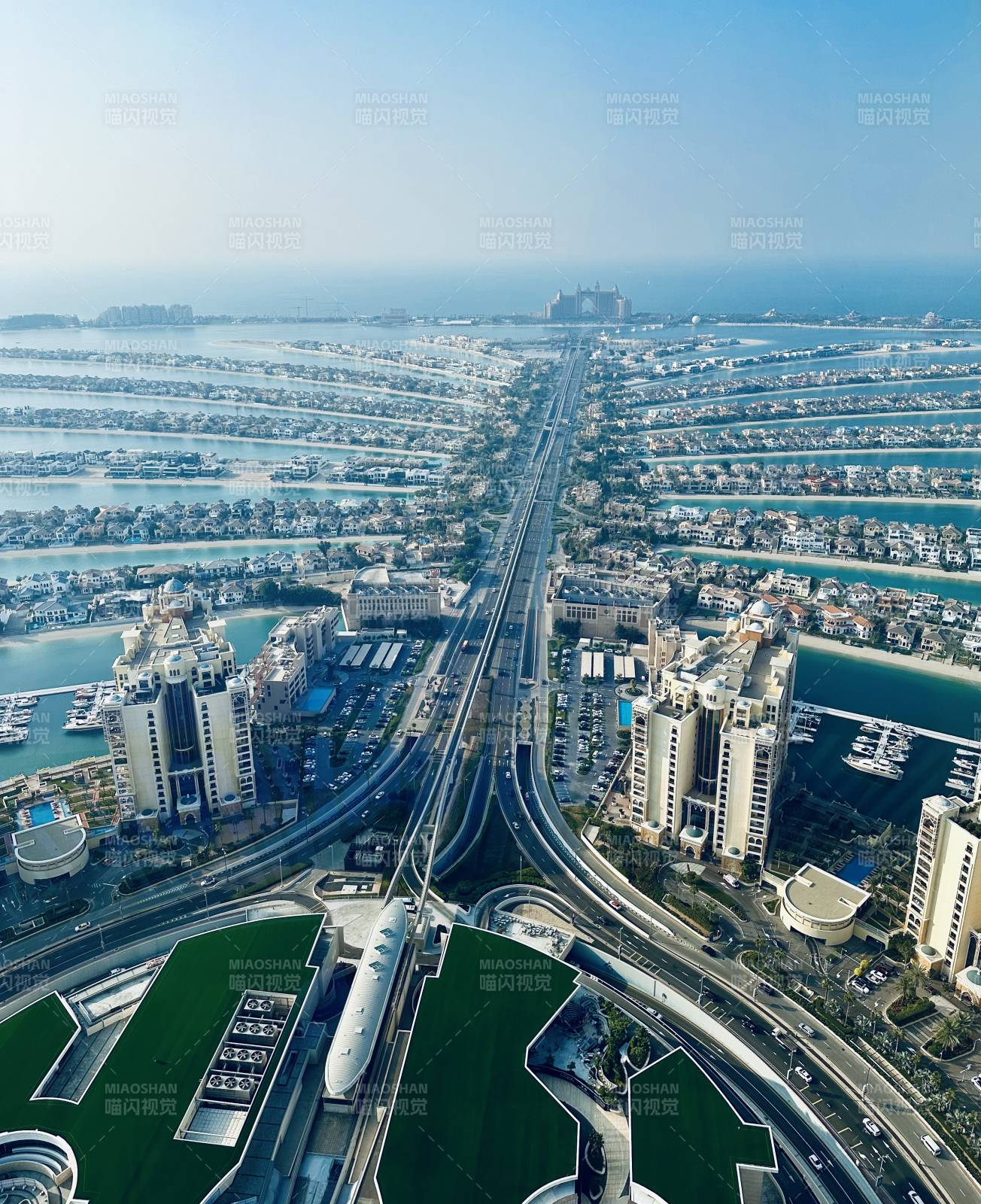 迪拜棕榈岛航拍图片