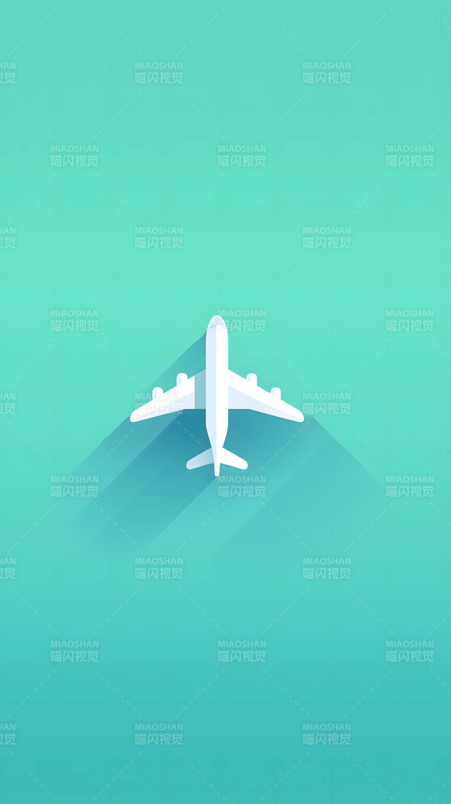 俯瞰视角下的飞机图图片