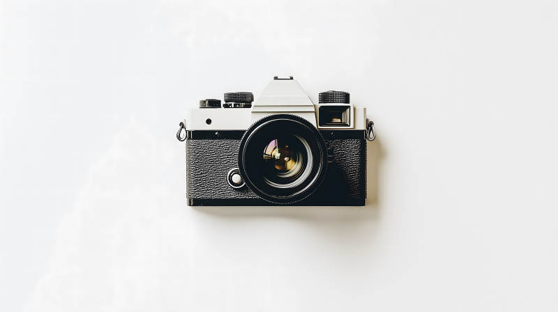 复古相机特写图片