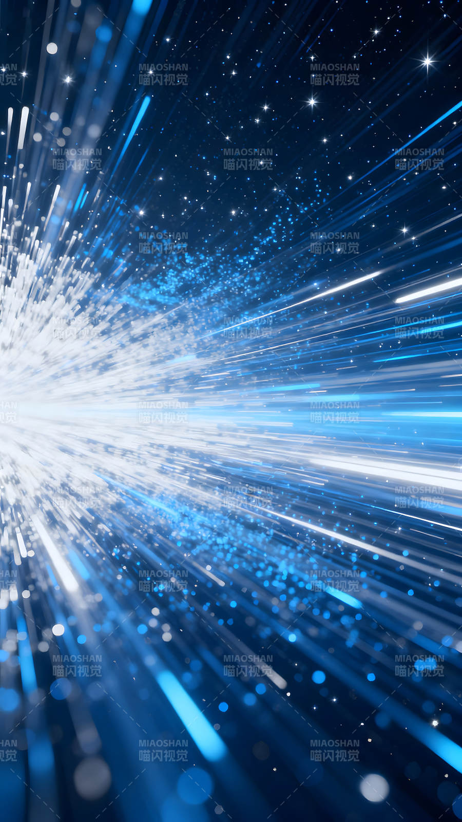 蓝光爆发宇宙星空图片