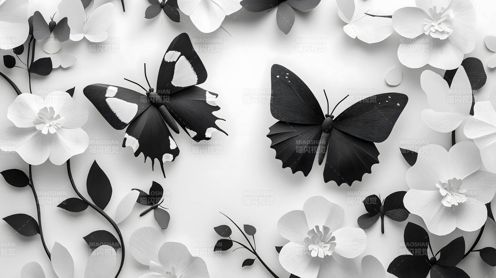 纯洁优雅纸雕艺术图片