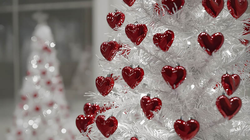 爱心点缀的冬日暖意图片