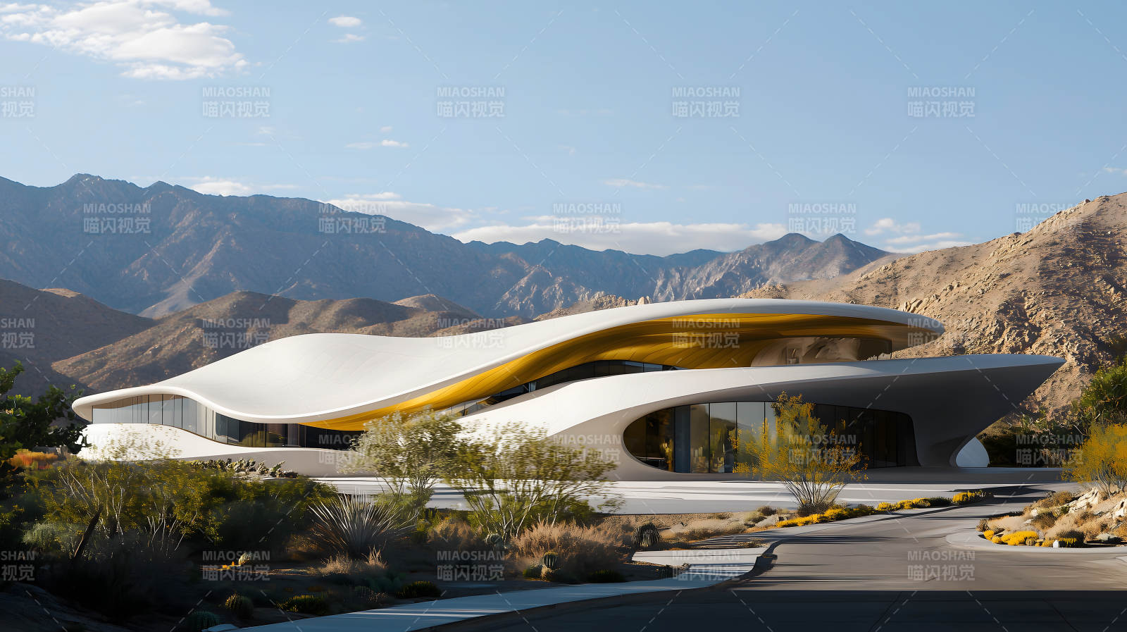 现代曲线建筑图片