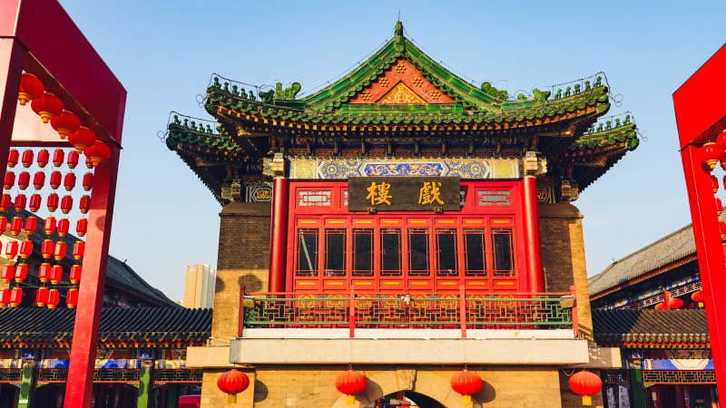 天津文化街戏楼古韵图片