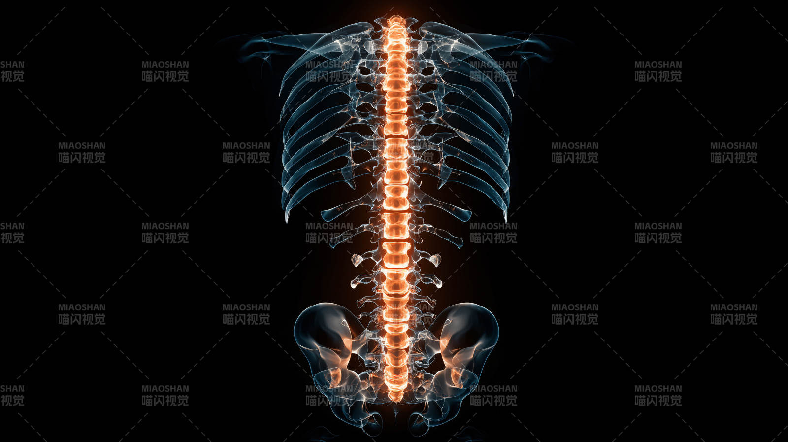 人体脊柱高清医学影像图片