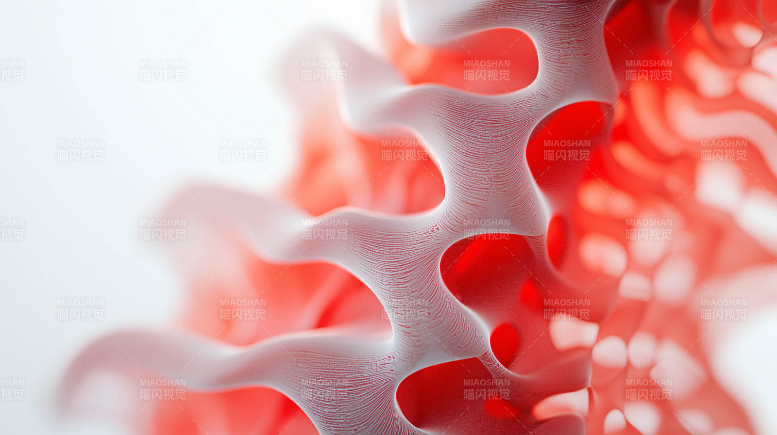 抽象红色几何艺术图片