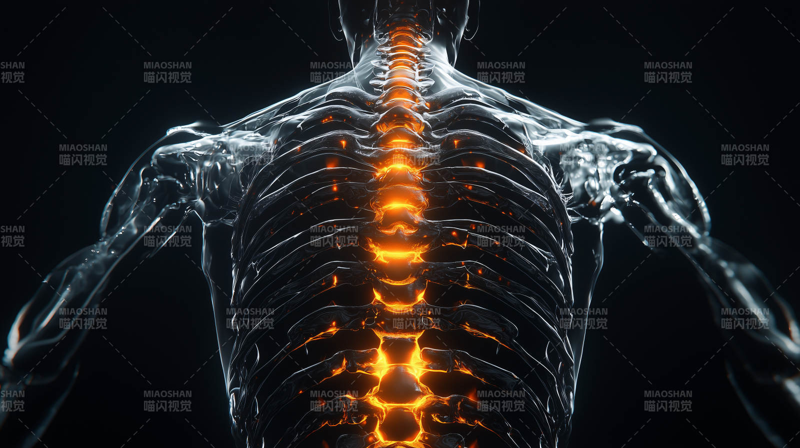 人体脊柱高清医学影像图片