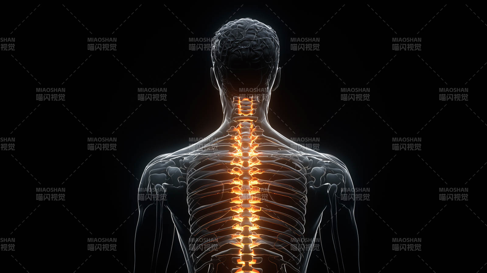 人体脊柱高清医学影像图片