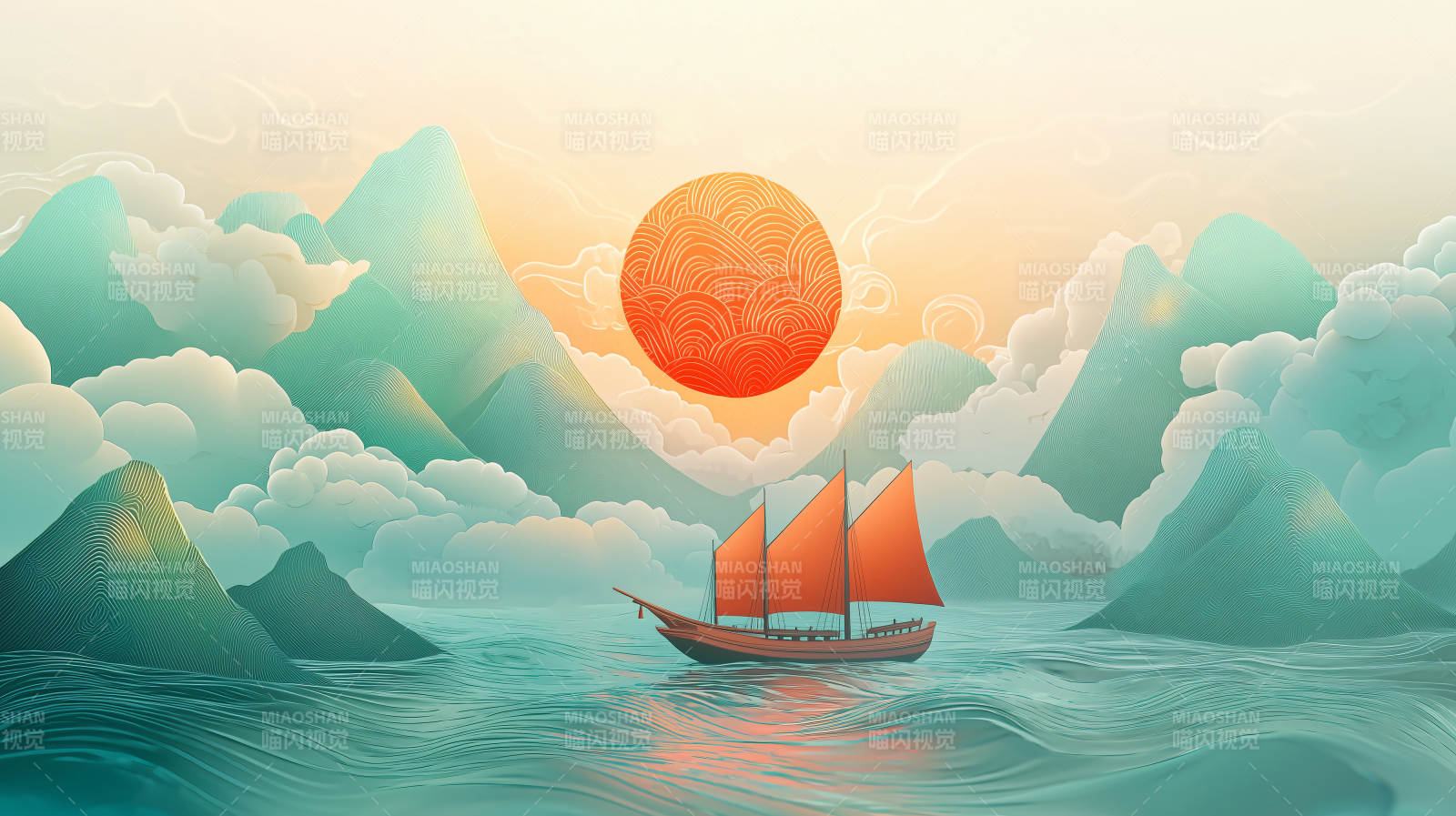 孤帆远影碧空尽图片